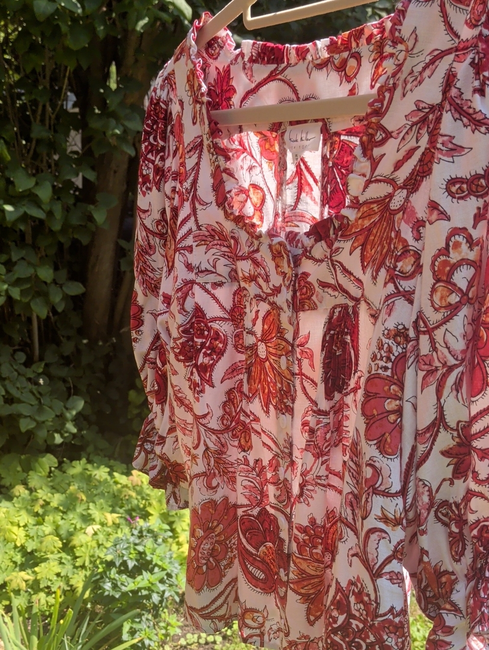 Boho Floral Peasant Top